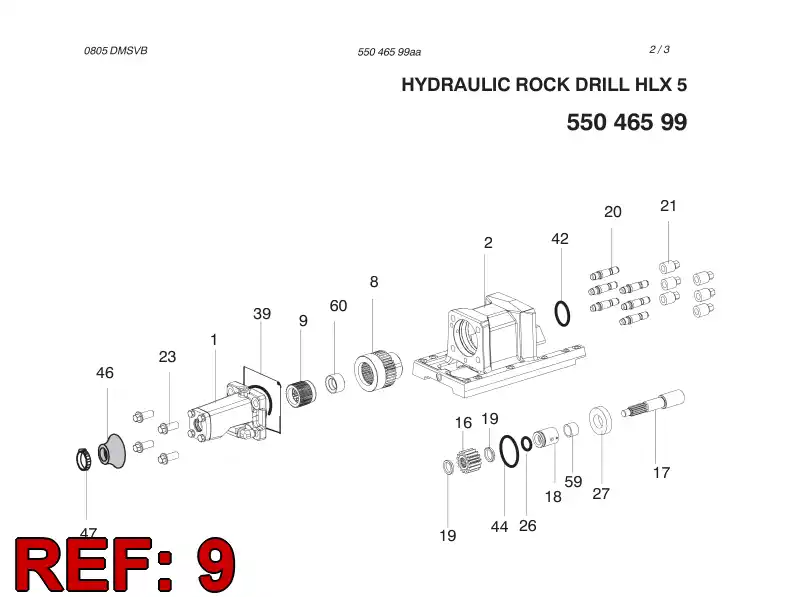 15250828 152 508 28 COUPLING - Sandvik Technical Drawing