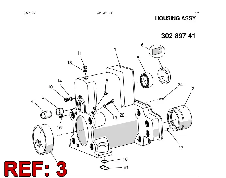 15252308 152 523 08 BUSHING - Sandvik Technical Drawing