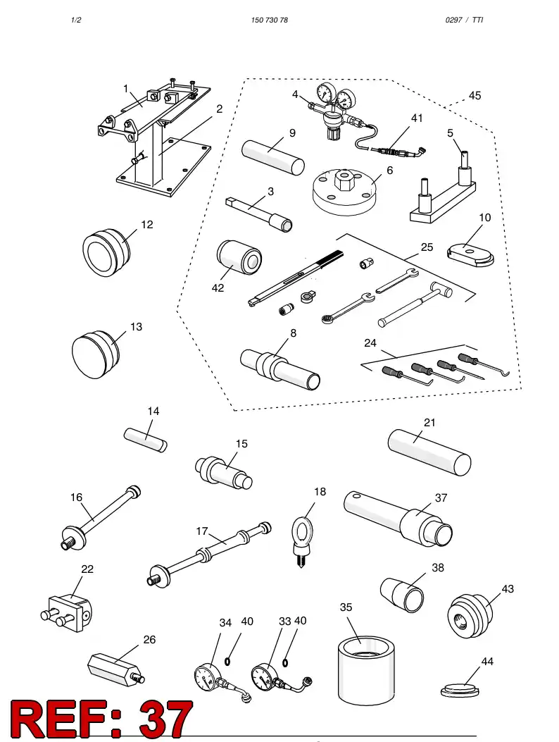 15258368 152 583 68 PUNCH - Sandvik Technical Drawing