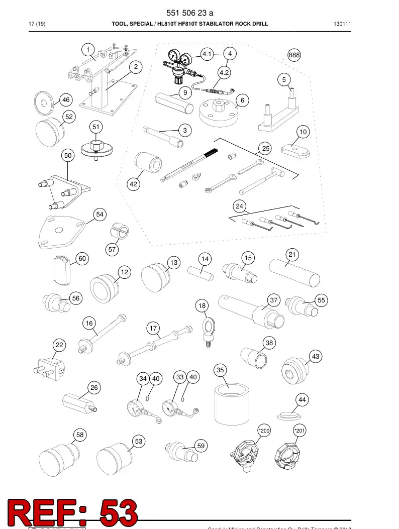 15258928b 152 589 28b Punch - Sandvik Technical Drawing