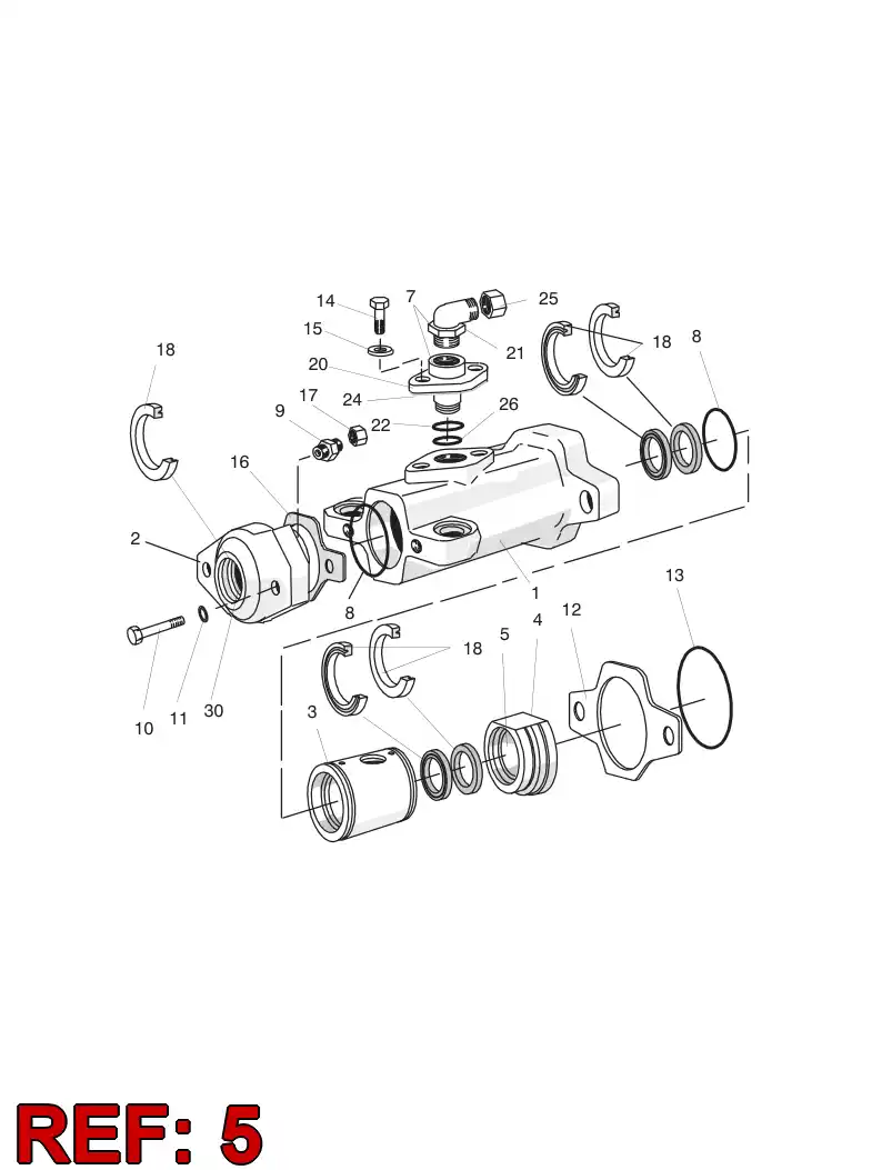 15262188 152 621 88 BUSHING - Sandvik Technical Drawing