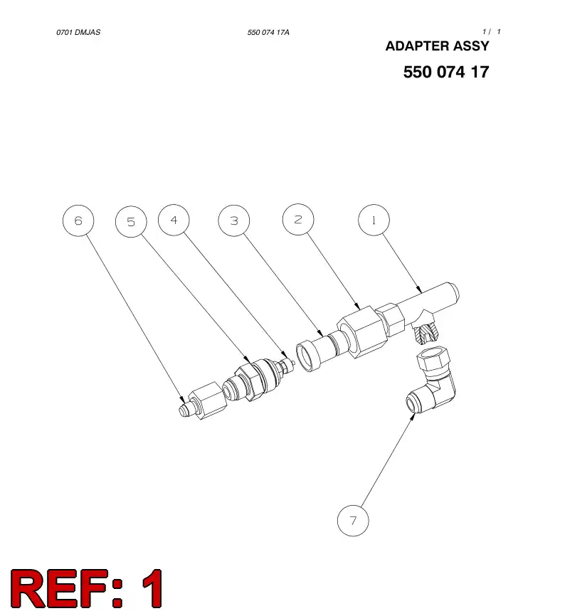 15269278 152 692 78 SWIVEL NUT RUN TEE, 3 - Sandvik Technical Drawing