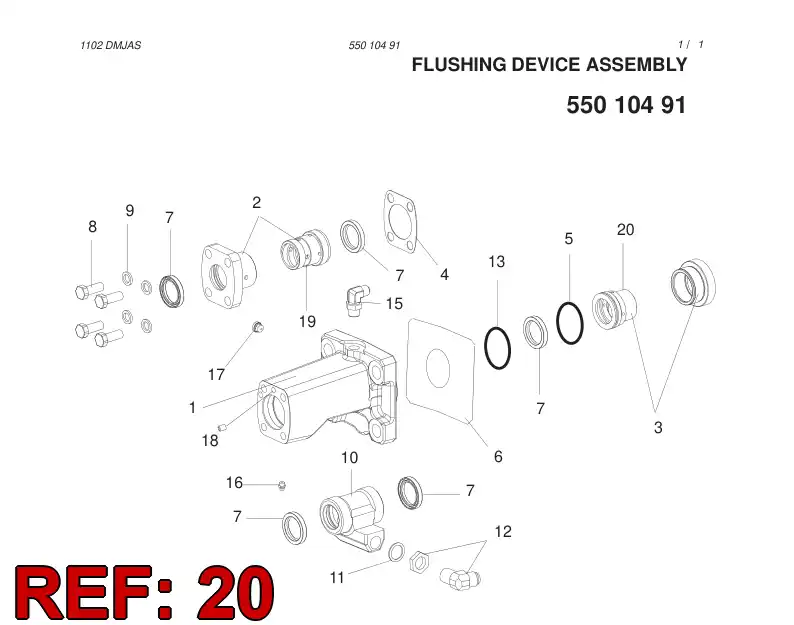 15269708 152 697 08 BEARING BUSHING, SHANK BUSHING - Sandvik Technical Drawing