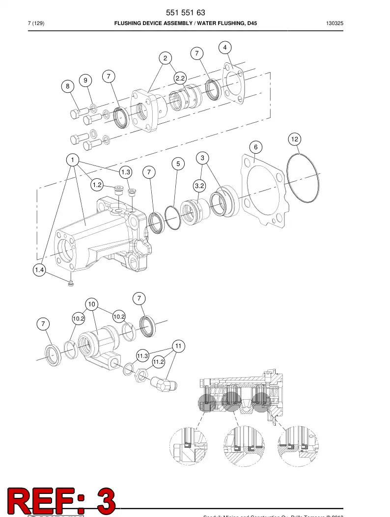 15269708c 152 697 08c Bushing - Sandvik Technical Drawing