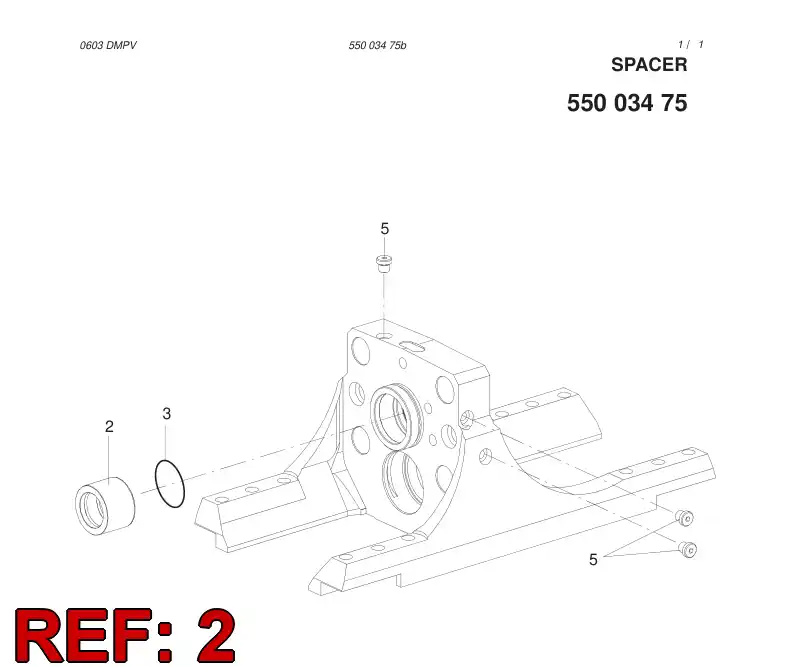 15270908 152 709 08 Housing, Seal - Sandvik Technical Drawing