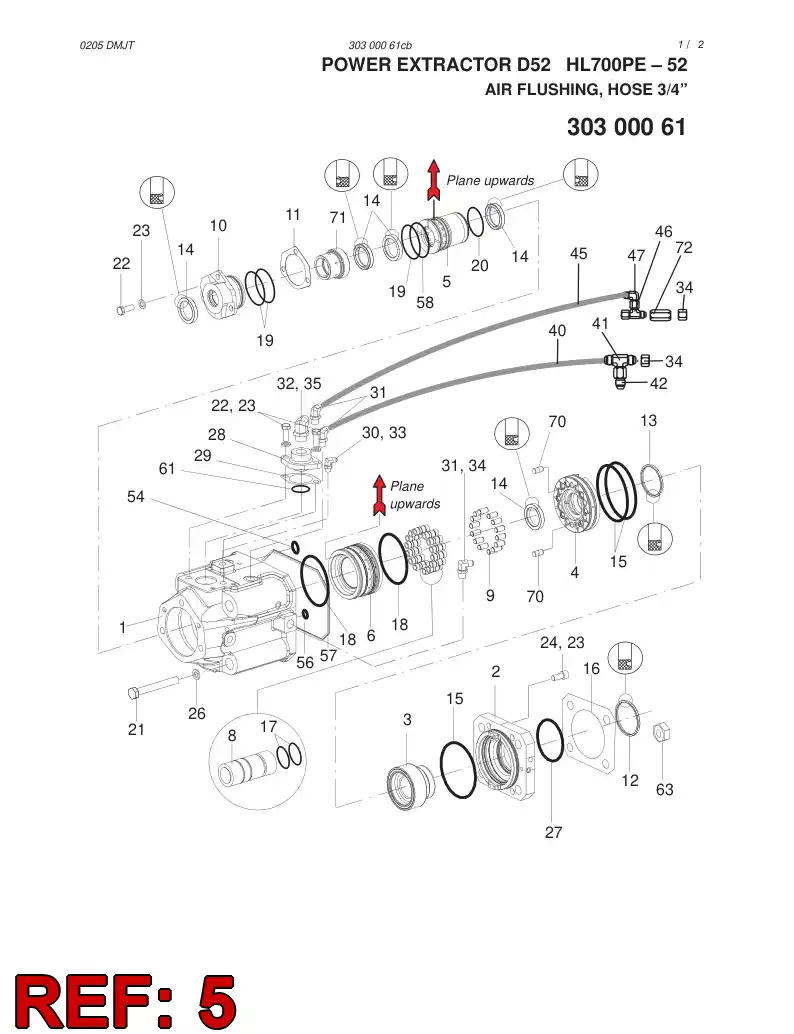 15276278 152 762 78 SEAL HOUSING - Sandvik Technical Drawing
