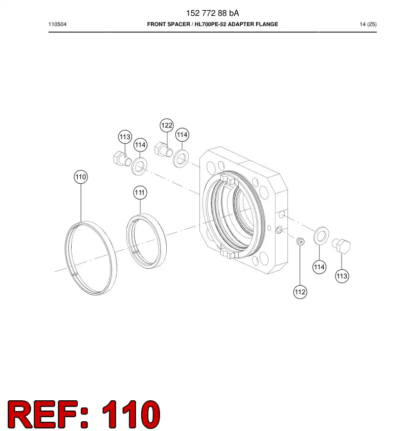 15276838a 152 768 38a Bushing - Sandvik Technical Drawing