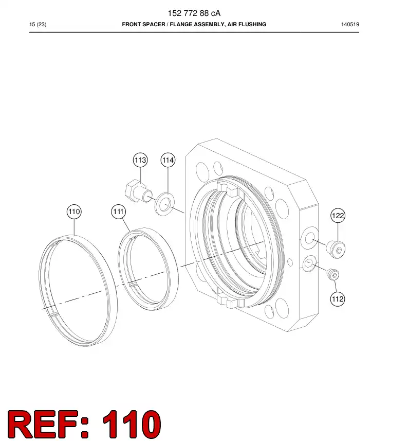 15276838b 152 768 38b BUSHING - Sandvik Technical Drawing