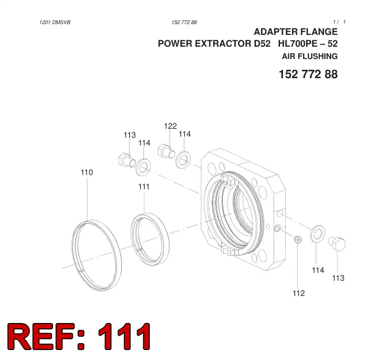 15277028 152 770 28 BUSHING - Sandvik Technical Drawing