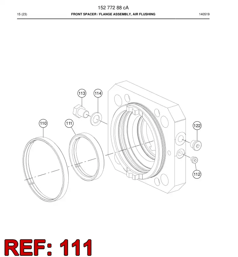 15277028b 152 770 28b BUSHING - Sandvik Technical Drawing