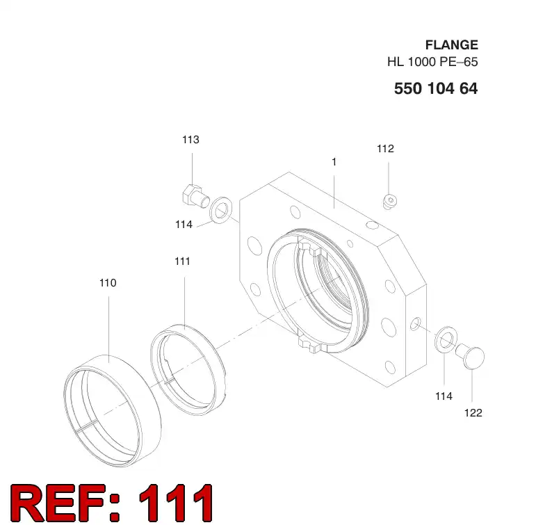 15277158 152 771 58 BUSHING - Sandvik Technical Drawing