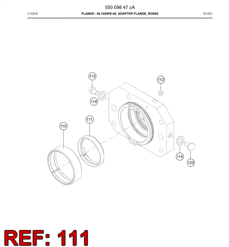 15277158b 152 771 58b Bushing - Sandvik Technical Drawing