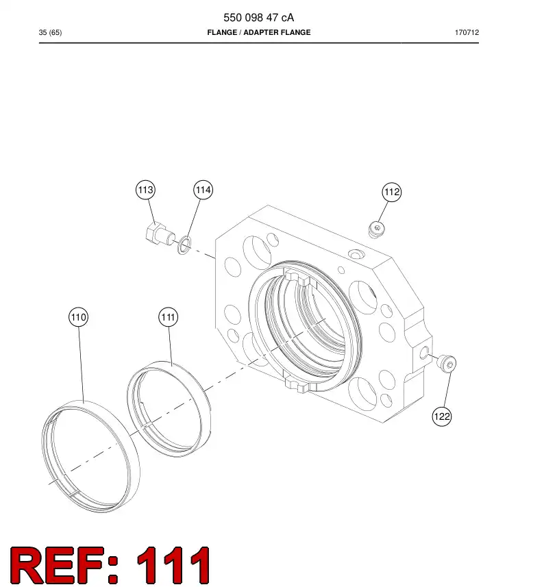 15277158c 152 771 58c Bushing - Sandvik Technical Drawing