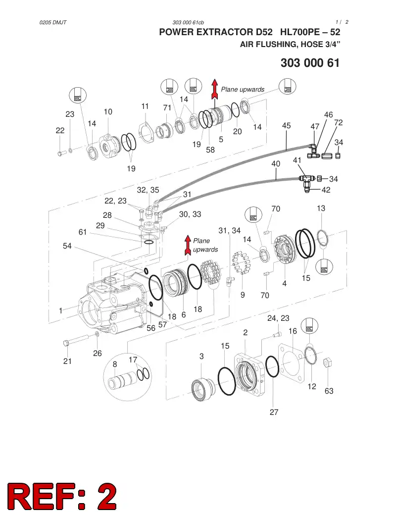 15277288 152 772 88 ADAPTER FLANGE - Sandvik Technical Drawing