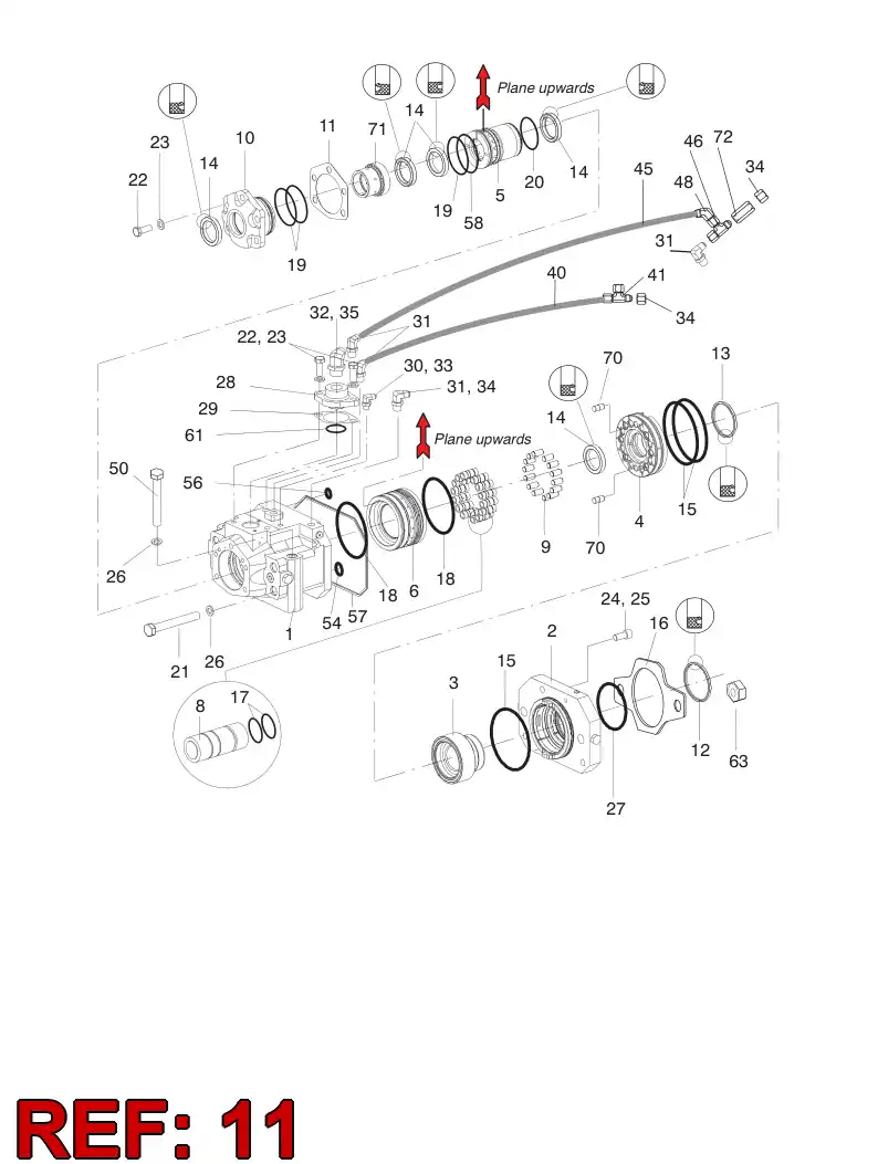 15278168 152 781 68 GASKET PLATE - Sandvik Technical Drawing