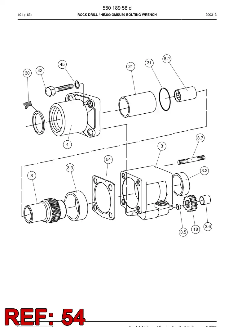 15379208c 153 792 08c Seal - Sandvik Technical Drawing