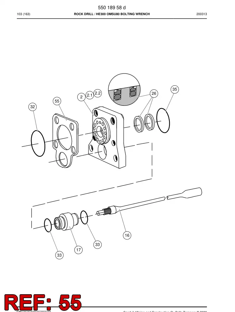 15379338d 153 793 38d Seal - Sandvik Technical Drawing