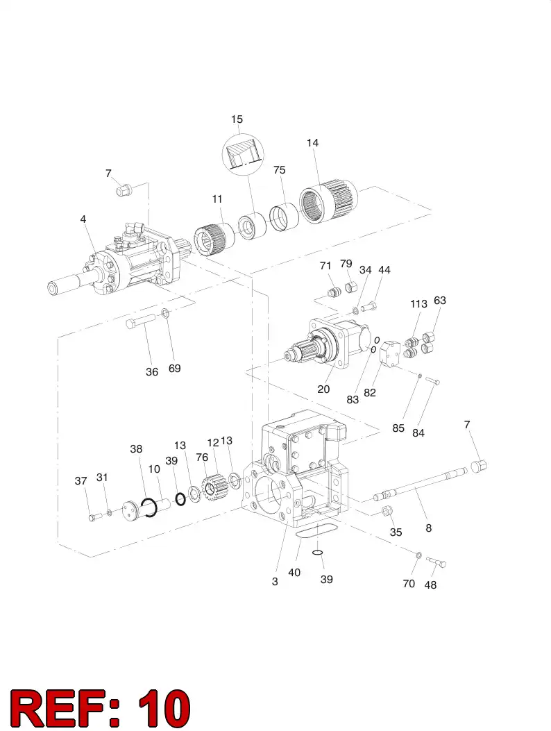 15402008 154 020 08 Pin - Sandvik Technical Drawing