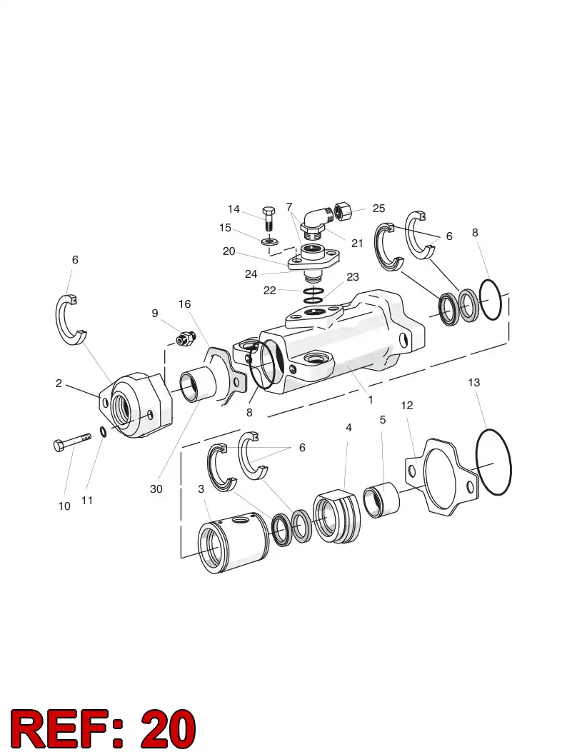 15406048 154 060 48 FLANGE - Sandvik Technical Drawing