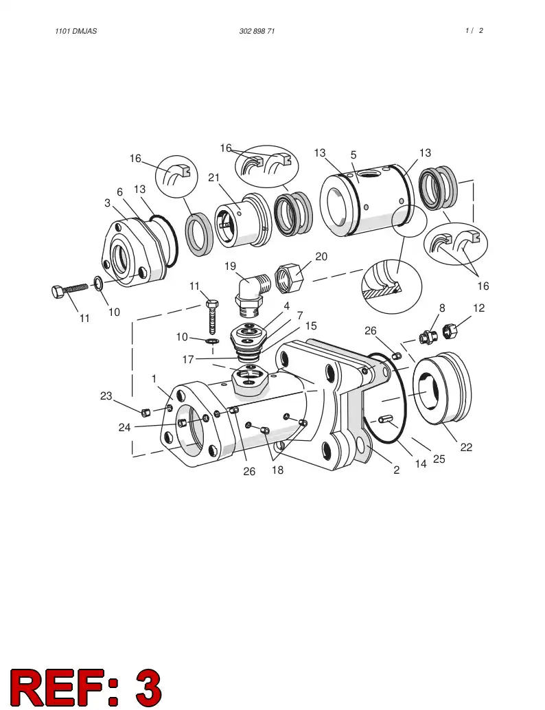 15412988 154 129 88 COVER - Sandvik Technical Drawing