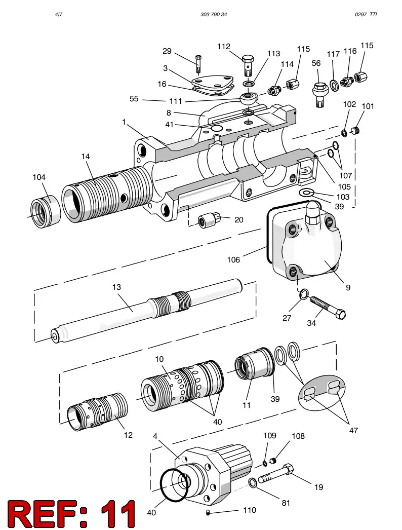 15413458 154 134 58 BEARING BUSHING - Sandvik Technical Drawing