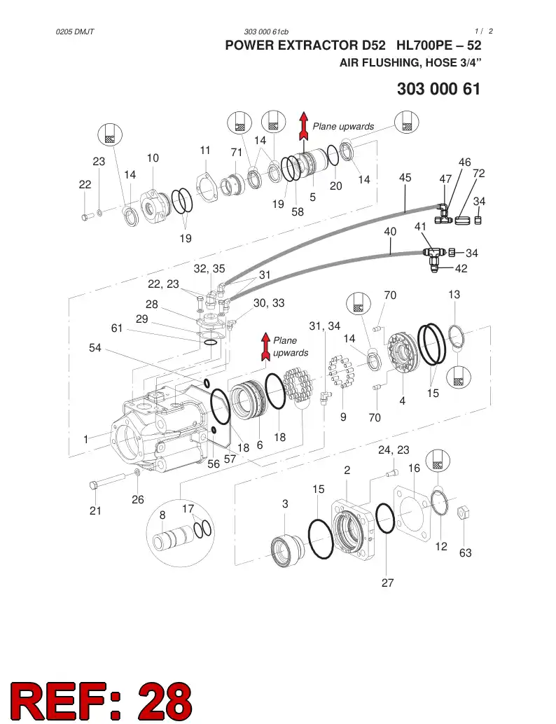 15416108 154 161 08 Connection plate - Sandvik Technical Drawing