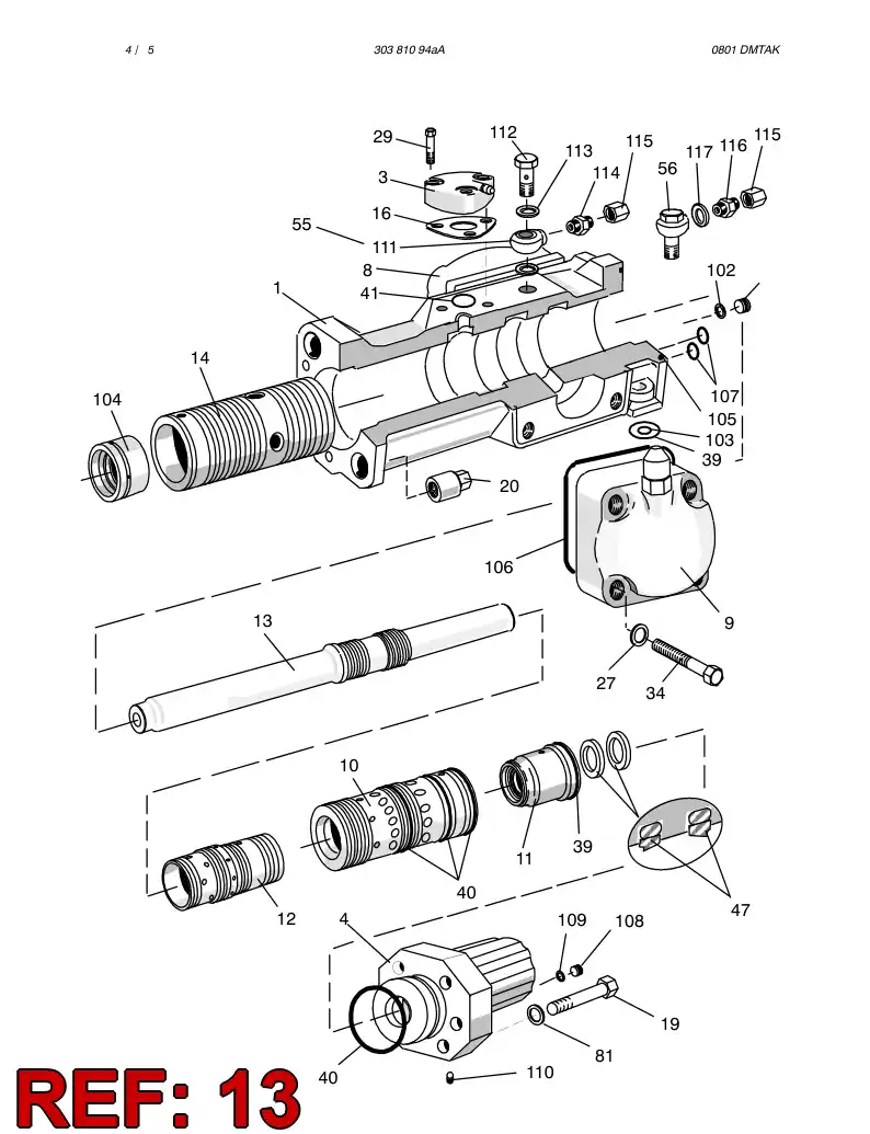 15420048 154 200 48 Rock drill PISTON - Sandvik Technical Drawing