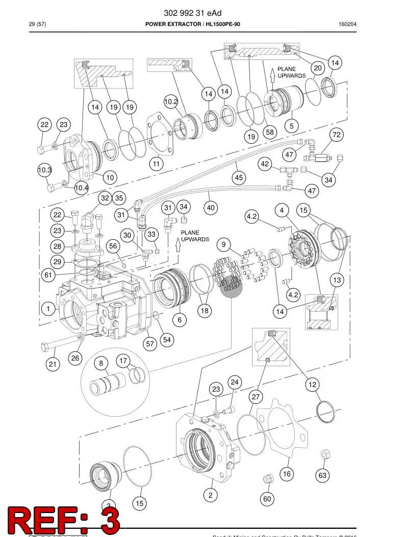 15425658a 154 256 58a FLANGE - Sandvik Technical Drawing