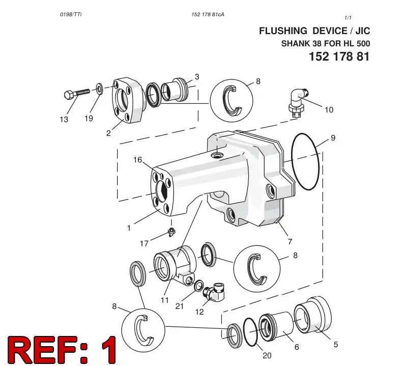 15476448 154 764 48 MBOLO - Sandvik Technical Drawing