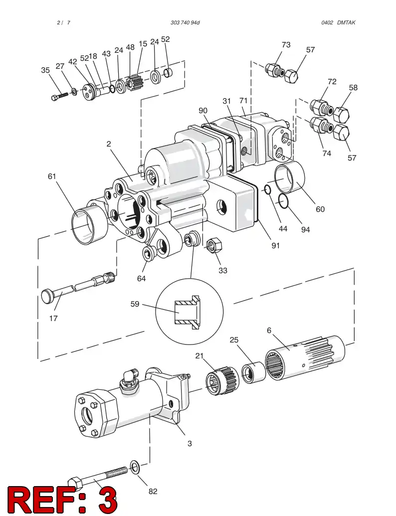 15481141 154 811 41 FLUSHING DEVICE - Sandvik Technical Drawing