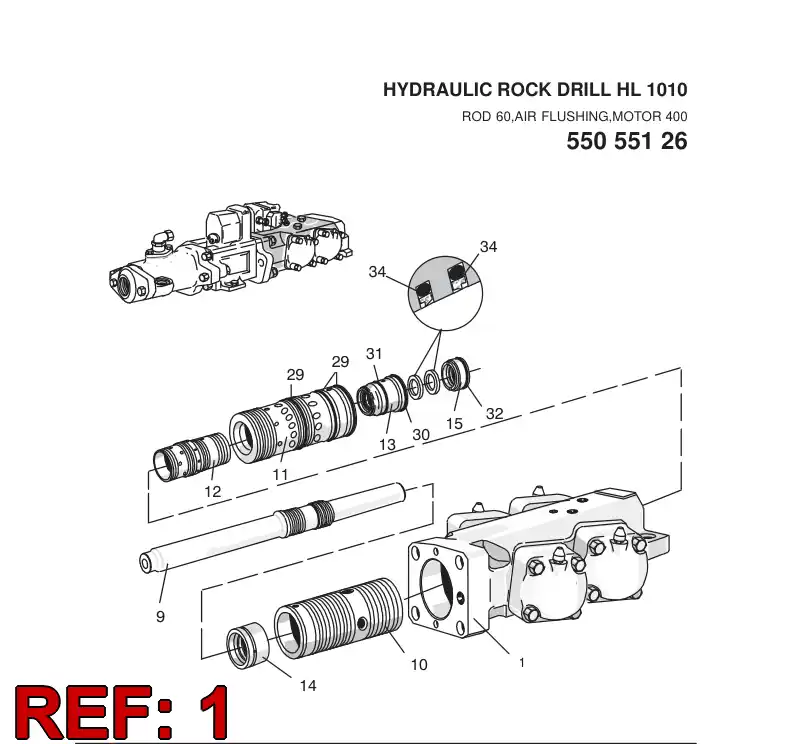 15491458 154 914 58 BODY - Sandvik Technical Drawing