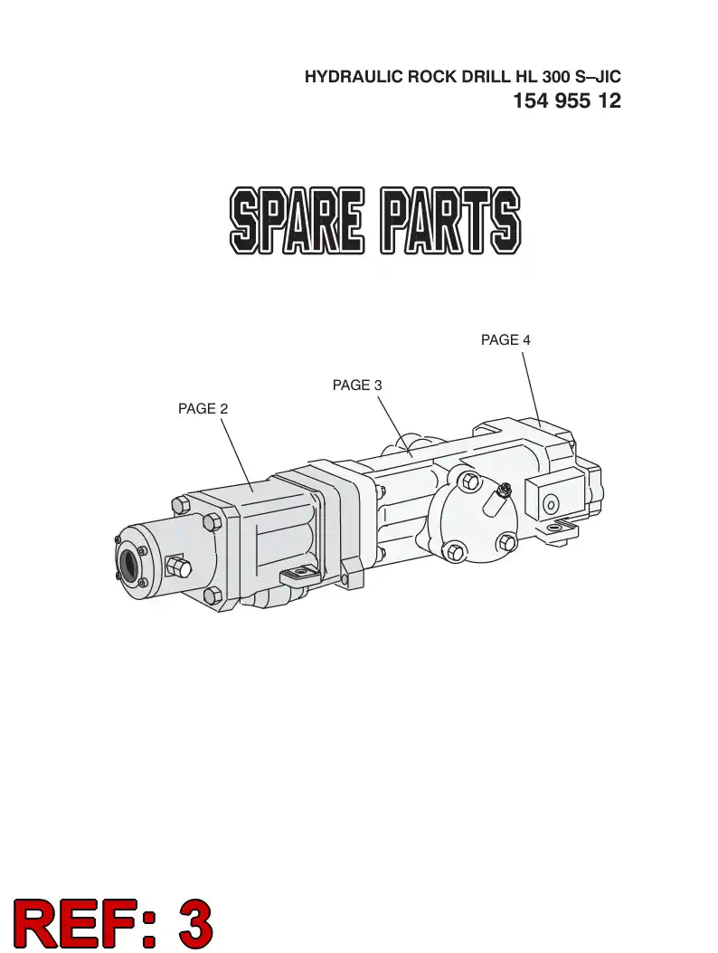 15495512 154 955 12 ROCK DRILL - Sandvik Technical Drawing