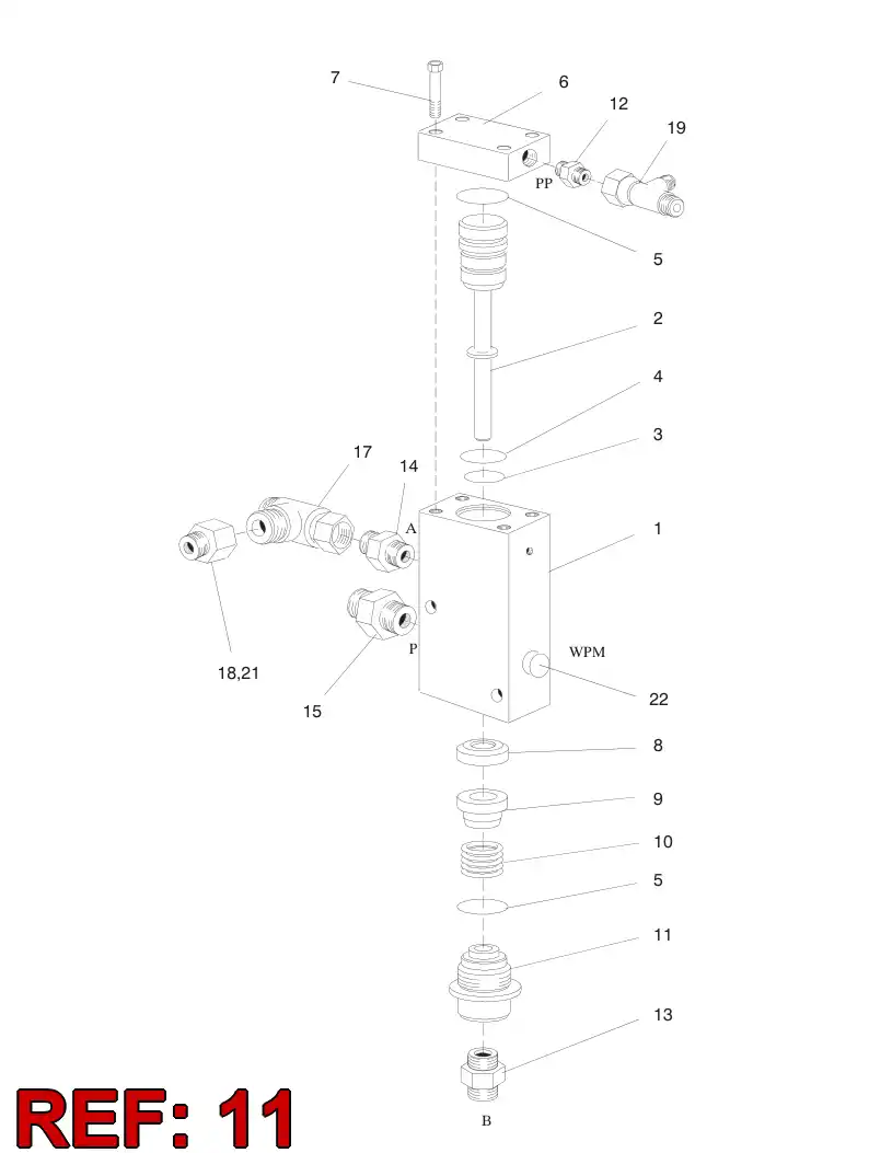 15549528 155 495 28 ADAPTER - Sandvik Technical Drawing