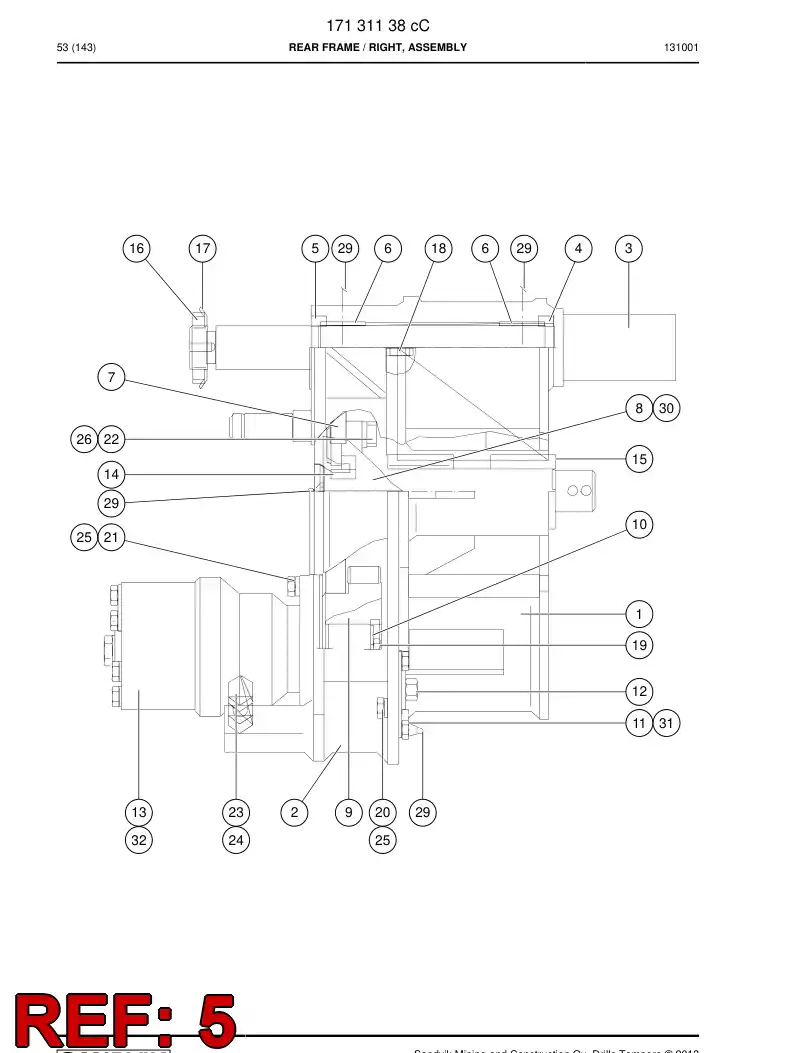 15569458 155 694 58 RING - Sandvik Technical Drawing
