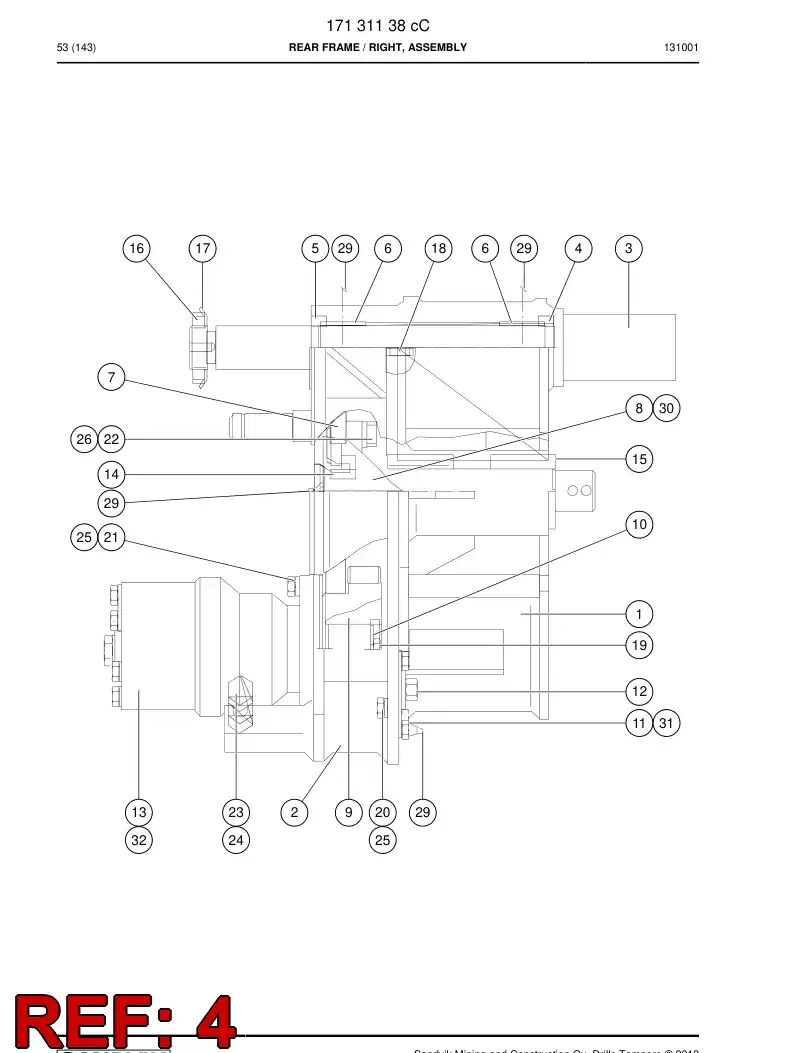 15569588 155 695 88 RING - Sandvik Technical Drawing
