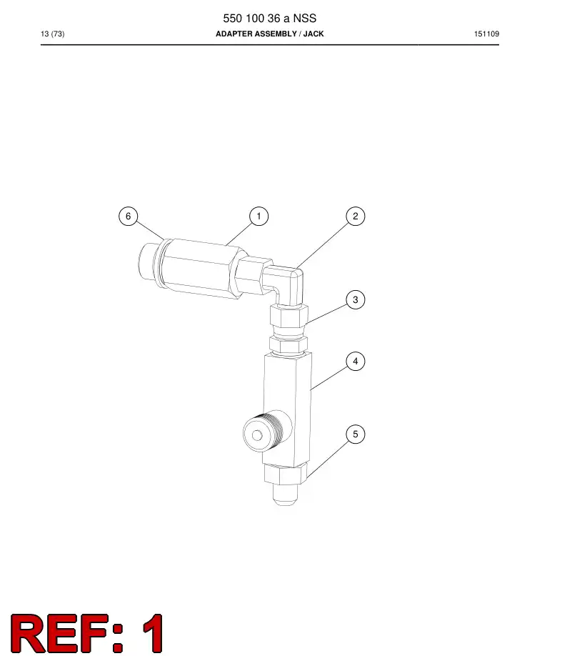 15646358a 156 463 58a ADAPTER - Sandvik Technical Drawing