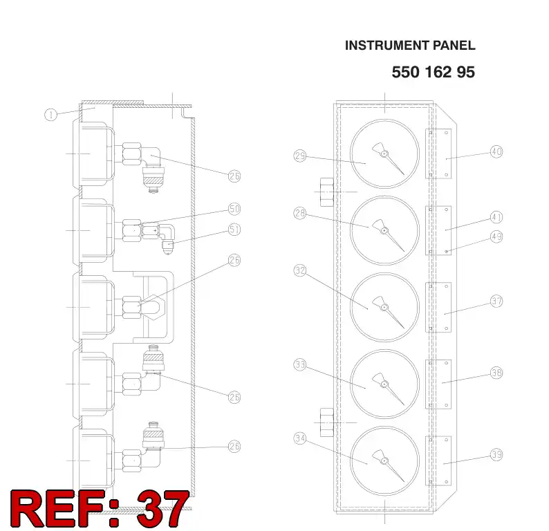 15662098 156 620 98 SYMBOL ''FEED PRESSURE'' - Sandvik Technical Drawing