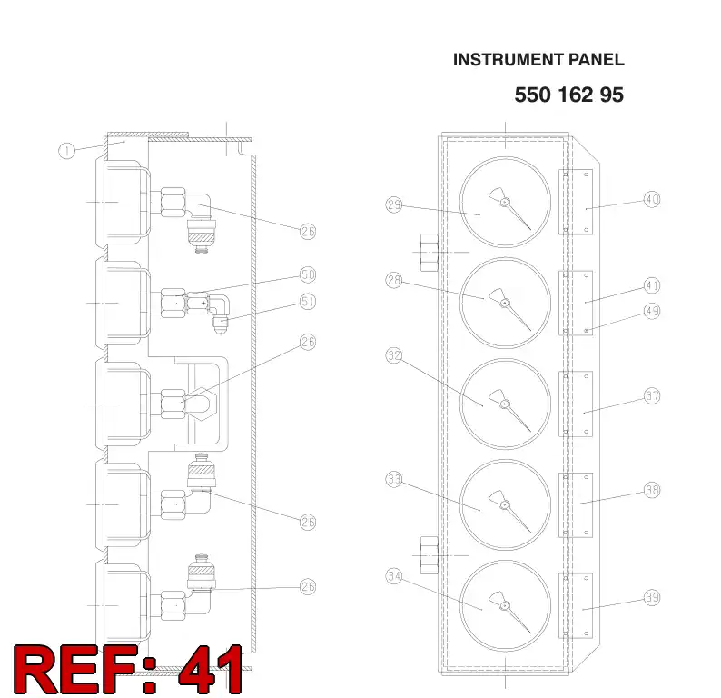 15662528 156 625 28 SYMBOL ''WATER PRESSURE'' - Sandvik Technical Drawing