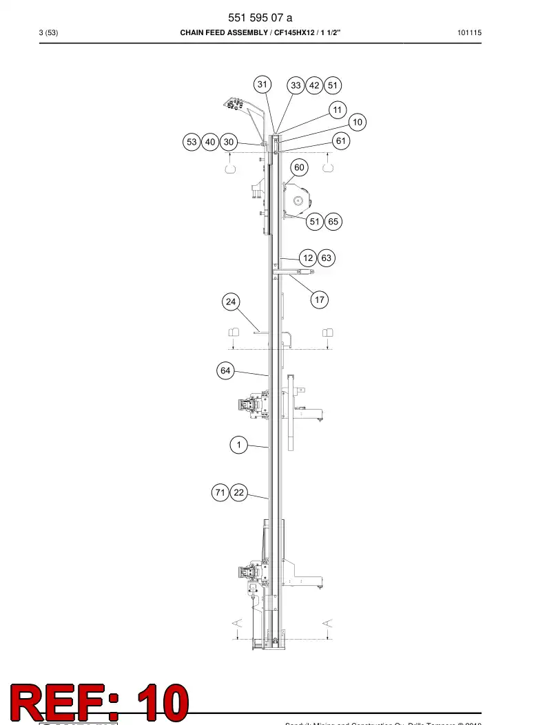 15682998a 156 829 98a CLAMP PIECE - Sandvik Technical Drawing