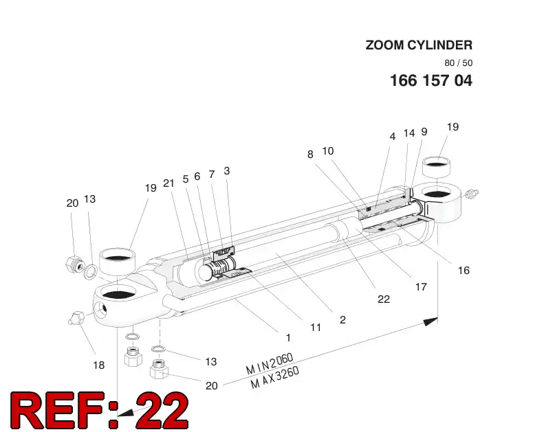 15683058 156 830 58 BUSHING - Sandvik Technical Drawing