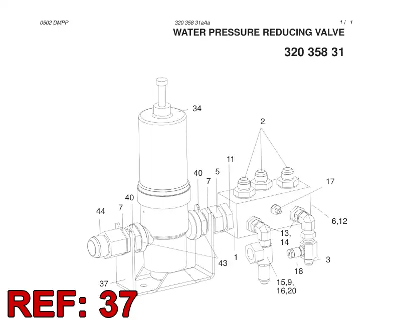 15694938 156 949 38 BRACKET - Sandvik Technical Drawing