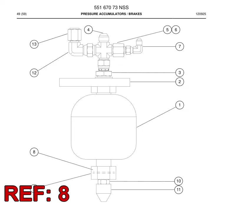 156 959 48a Piece, Fastening - drawing