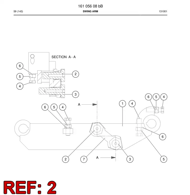 15698158 156 981 58 SHAFT - Sandvik Technical Drawing