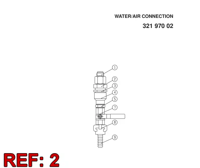 15733438 157 334 38 Adapter (hydraulic) - Sandvik Technical Drawing