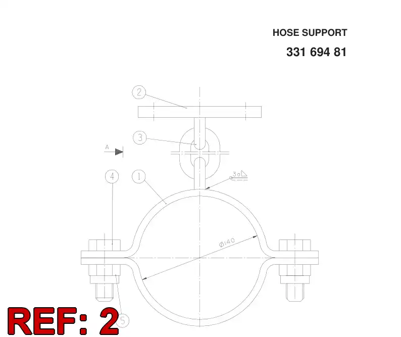 15760518 157 605 18 PLATE - Sandvik Technical Drawing