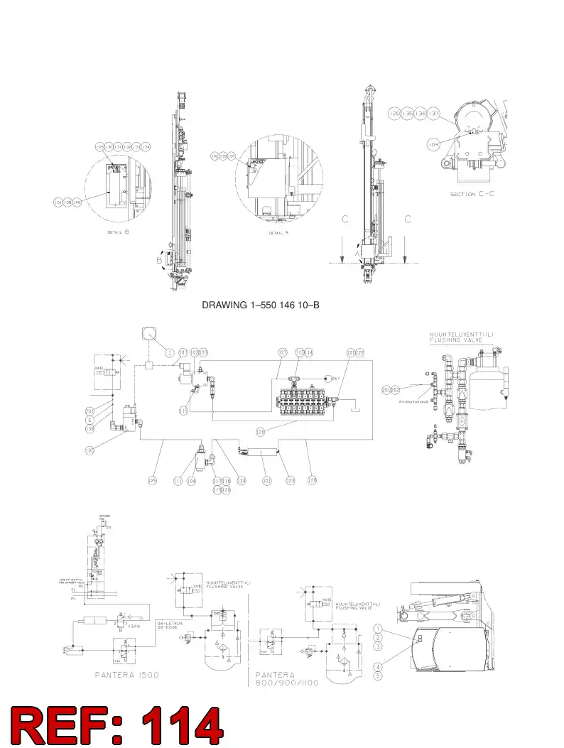 15839118 158 391 18 ADAPTER - Sandvik Technical Drawing