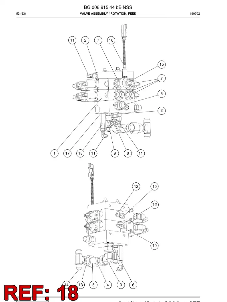 15839118a 158 391 18a ADAPTER - Sandvik Technical Drawing