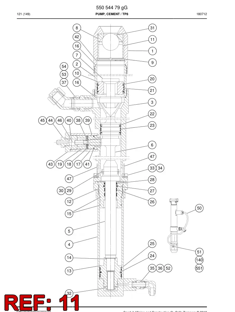 15841738b 158 417 38b Bushing - Sandvik Technical Drawing