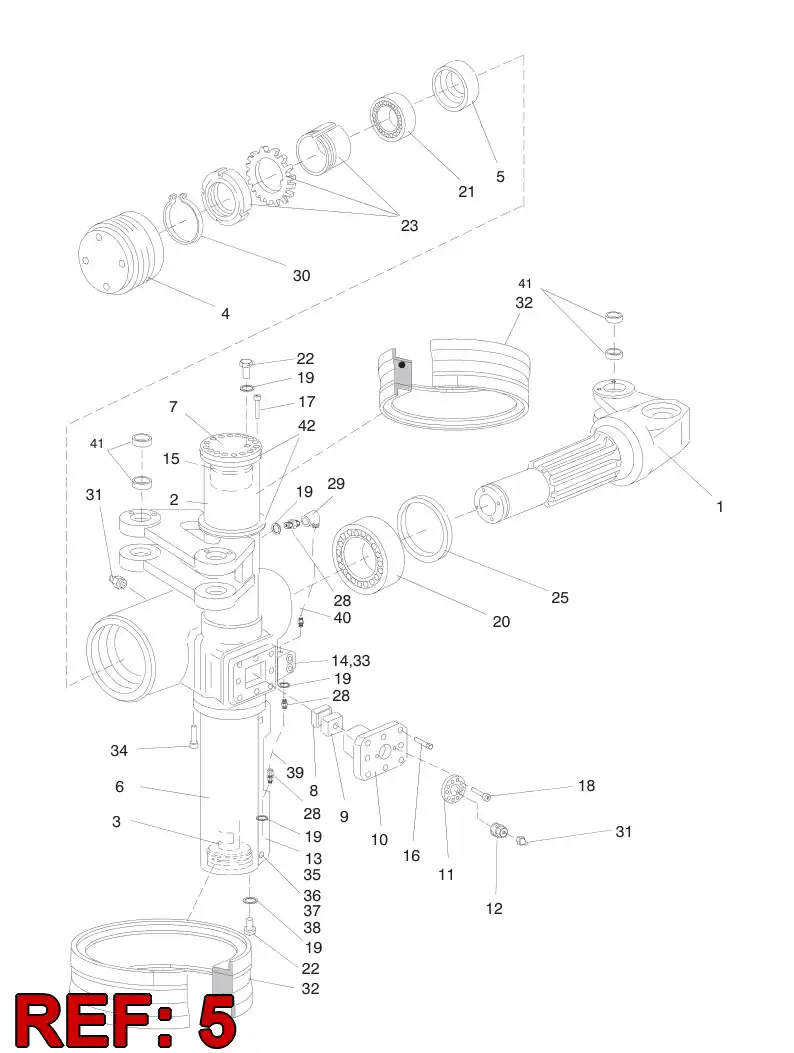 15861818 158 618 18 RING - Sandvik Technical Drawing