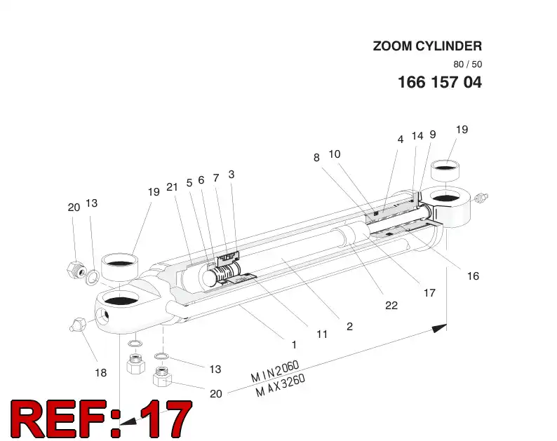 15872988 158 729 88 BUSHING - Sandvik Technical Drawing